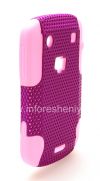 Фотография 3 — Чехол повышенной прочности перфорированный для BlackBerry 9900/9930 Bold Touch, Розовый/Фиолетовый