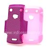 Photo 5 — ezimangelengele ikhava perforated for BlackBerry 9900 / 9930 Bold Touch, Pink / Purple