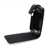 Photo 8 — Ledertasche mit vertikale Öffnung Abdeckung für Blackberry 9900/9930 Bold Touch-, Schwarz Textur "Carbon Fiber"