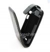 Photo 9 — Ledertasche mit vertikale Öffnung Abdeckung für Blackberry 9900/9930 Bold Touch-, Schwarz Textur "Carbon Fiber"