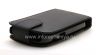 Photo 7 — Ledertasche mit vertikale Öffnung Abdeckung für Blackberry 9900/9930 Bold Touch-, Schwarz, Große Textur