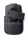 Фотография 3 — Кожаный чехол с клипсой для BlackBerry 9900/9930/9720, Черный с крупной текстурой