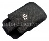 Photo 9 — Funda de piel con clip para BlackBerry 9900/9930/9720, C negro textura grande