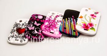 সন্নিবিষ্ট patterned BlackBerry 9900 / 9930 Bold টাচ জন্য সিলিকন কেস