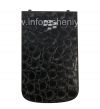 Photo 1 — Exclusive Couverture arrière pour BlackBerry 9900/9930 Bold tactile, "Reptile" crocodile noir
