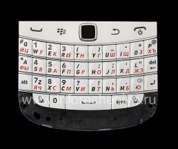Белая русская клавиатура в сборке с платой и трекпадом BlackBerry 9900/9930 Bold Touch, Белый