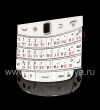 Photo 6 — Conjunto de teclado ruso blanco con la placa y el trackpad BlackBerry 9900/9930 Bold Touch, Color blanco