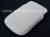 Photo 5 — Caso de cuero de bolsillo para BlackBerry 9900/9930/9720, Blanca, de textura fina, logotipo de plástico blanco