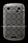 Photo 1 — Funda de silicona llena de patrones "Anillos" para BlackBerry 9900/9930 Bold Touch, Color blanco