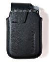 Photo 1 — Kasus kulit asli dengan klip Kulit Swivel Holster untuk BlackBerry 9900 / 9930/9720, hitam