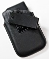 Photo 2 — L'étui en cuir d'origine avec clip Étui pivotant en cuir pour BlackBerry 9900/9930/9720, noir
