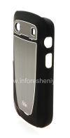 Фотография 3 — Фирменный пластиковый чехол-крышка с металлической вставкой iSkin Aura для BlackBerry 9900/9930 Bold Touch, Черный (Black)