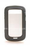 Photo 1 — Étui en silicone entreprise scellé avec insert en plastique Incipio DRX DuroSHOT pour BlackBerry 9900/9930 Bold tactile, Gris / blanc (gris / blanc)