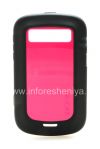 Photo 1 — Étui en silicone entreprise scellé avec insert en plastique Incipio DRX DuroSHOT pour BlackBerry 9900/9930 Bold tactile, Noir / Fuchsia (Noir / Rose)