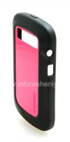 Photo 3 — Kasus silikon perusahaan disegel dengan memasukkan plastik untuk Incipio DuroSHOT DRX BlackBerry 9900 / 9930 Bold Sentuh, Black / Fuchsia (hitam / pink)