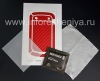 Фотография 1 — Фирменный набор текстурных защитных пленок для экрана и корпуса BodyGuardz Armor для BlackBerry 9900/9930 Bold Touch, Красный, текстура “Carbon Fiber”