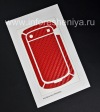 Photo 2 — Badan tekstur set pelindung layar dan tubuh BodyGuardz Armor untuk BlackBerry 9900 / 9930 Bold Sentuh, Red tekstur "Carbon Fiber"