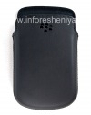 Фотография 1 — Оригинальный кожаный чехол-карман матовый Leather Pocket для BlackBerry 9900/9930/9720, Черный (Black)