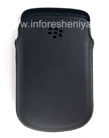 オリジナルの革ケースブラックベリー9900/9930/9720用ポケットマットレザーポケット