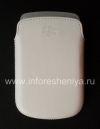 Photo 1 — Asli kulit kasus saku-matte Kulit Pocket untuk BlackBerry 9900 / 9930/9720, Putih (white)