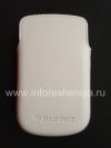 Photo 2 — L'étui en cuir poche mat étui en cuir d'origine pour BlackBerry 9900/9930/9720, White (Blanc)