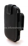 Фотография 4 — Фирменный кожаный чехол ручной работы Monaco Flip/Book Type Leather Case для BlackBerry 9900/9930 Bold Touch, Черный (Black), Вертикально открывающийся (Flip)