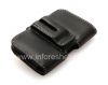 Photo 5 — clip main Case-poche en cuir signé Monaco Vertical / Horisontal Housse Type de cuir pour BlackBerry 9900/9930 Bold tactile, Noir (Black), Paysage (Horizontal)