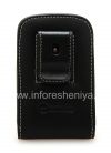 Фотография 2 — Фирменный кожаный чехол-карман ручной работы с зажимом Monaco Vertical/Horisontal Pouch Type Leather Case для BlackBerry 9900/9930 Bold Touch, Черный (Black), Вертикальный (Vertical)