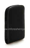 Фотография 4 — Фирменный кожаный чехол-карман ручной работы с зажимом Monaco Vertical/Horisontal Pouch Type Leather Case для BlackBerry 9900/9930 Bold Touch, Черный (Black), Вертикальный (Vertical)