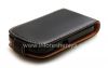 Photo 6 — La housse en cuir exclusive ouvre verticale étui en cuir noir Pro-Tec pour BlackBerry 9900/9930 Bold tactile, Noir / brun