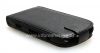 Photo 6 — Housse en cuir avec couvercle à ouverture verticale pour BlackBerry 9850/9860 Torch, Noir avec une texture en lin