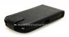 Photo 7 — Caso de cuero con tapa de apertura vertical para BlackBerry 9850/9860 Torch, Negro con una textura de lino