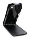 Фотография 5 — Кожаный чехол с вертикально открывающейся крышкой для BlackBerry 9850/9860 Torch, Черный "Крокодиловый"