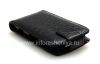 Photo 8 — BlackBerry 9850 / 9860 Torch জন্য উল্লম্ব খোলার সঙ্গে চামড়া ক্ষেত্রে কভার, কালো "কুমির"