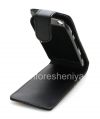 Photo 6 — Caso de cuero con tapa de apertura vertical para BlackBerry 9850/9860 Torch, Negro con textura fina