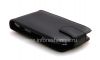 Photo 7 — Ledertasche mit vertikale Öffnung Abdeckung für Blackberry 9850/9860 Torch, Schwarz mit feiner Struktur