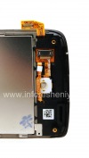 Photo 5 — The original LCD screen assembly with touch-screen and front panel for BlackBerry 9850/9860 Torch, Black, screen type 002/111