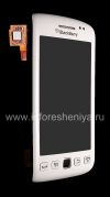 Фотография 4 — Тач-скрин (Touchscreen) в сборке с передней панелью для BlackBerry 9850/9860 Torch, Белый