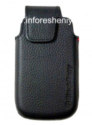 Оригинальный кожаный чехол с клипсой Leather Swivel Holster для BlackBerry 9850/9860 Torch, Черный