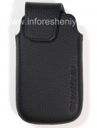 Оригинальный кожаный чехол-карман Leather Pocket для BlackBerry 9850/9860 Torch, Черный