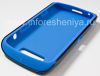 Photo 6 — Skin Case prime initiale durcis pour BlackBerry 9850/9860 Torch, Noir / Bleu (Noir / Bleu)