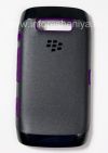 Photo 1 — Skin Case prime initiale durcis pour BlackBerry 9850/9860 Torch, Noir / Violet (Noir / Violet)