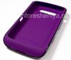 Photo 8 — Asli Premium Kulit Kasus untuk BlackBerry 9850 ruggedized / 9860 Torch, Black / Purple (hitam / Purple)