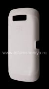 Photo 3 — 原来的塑料盖，盖硬壳案例BlackBerry 9850 / 9860 Torch, 白色（白）