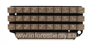 Оригинальная английская клавиатура для BlackBerry P'9981 Porsche Design, Серебряный, QWERTY