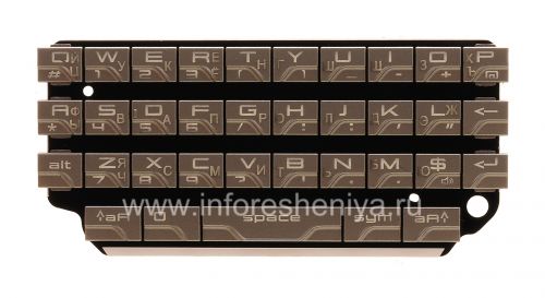 Photogallery for ロシア語キーボードBlackBerry P'9981ポルシェデザイン（彫刻）, 銀 product