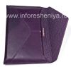 Photo 5 — Original-Leder-Kasten "Envelope" Leder-Umschlag für Blackberry Playbook, Lila (Purple)