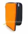 Photo 6 — Asli lembut kasus-folder Zip Lengan ritsleting untuk BlackBerry PlayBook, Orange / Gray (oranye)