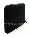 Photo 4 — Asli lembut kasus-folder Zip Lengan ritsleting untuk BlackBerry PlayBook, Black / Blue (Biru / Hitam)