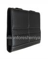 Фотография 4 — Фирменный кожаный чехол-папка ручной работы с подставкой Monaco Book Type Leather Case Stand для BlackBerry PlayBook, Черный (Black)